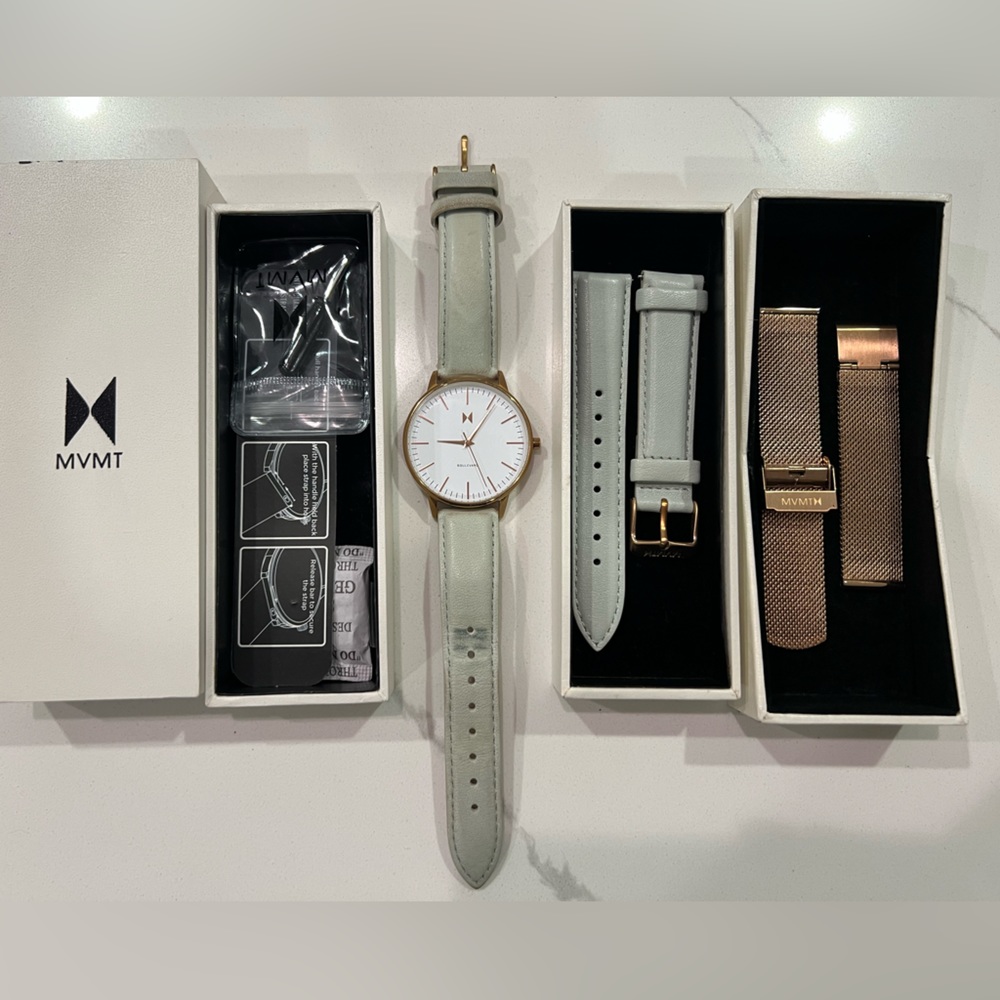 MVMT Watch - Boulevard - Rose Gold - Beverly white
